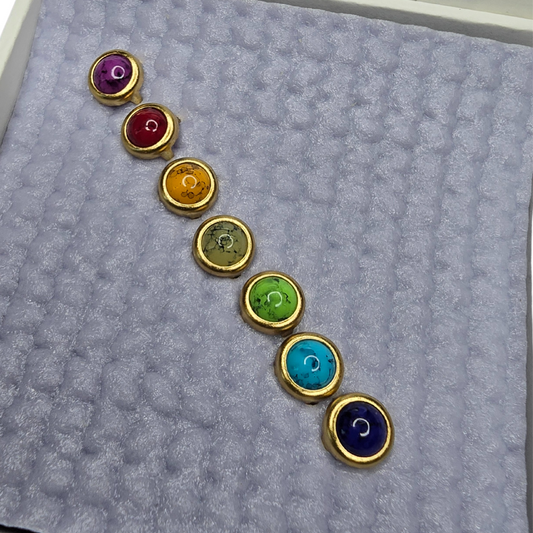 OG Chakra Stones in Gold