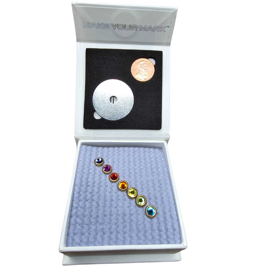 OG Chakra Gems in Gold