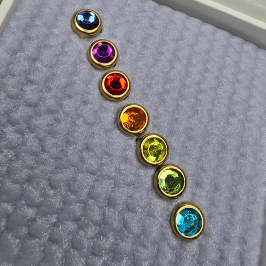 OG Chakra Gems in Gold