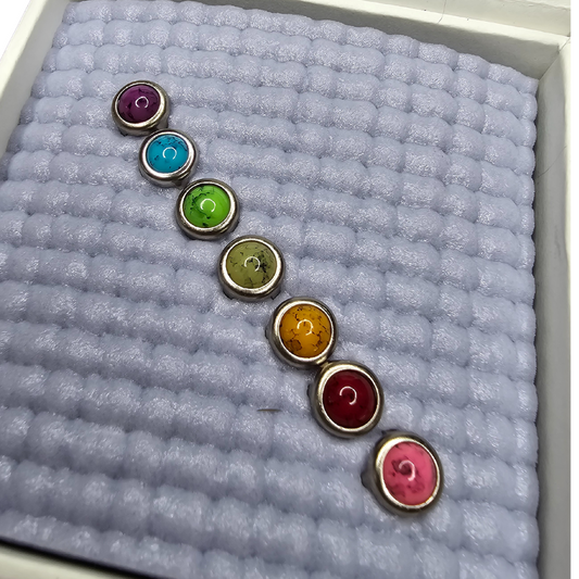 OG Chakra Stones in Silver