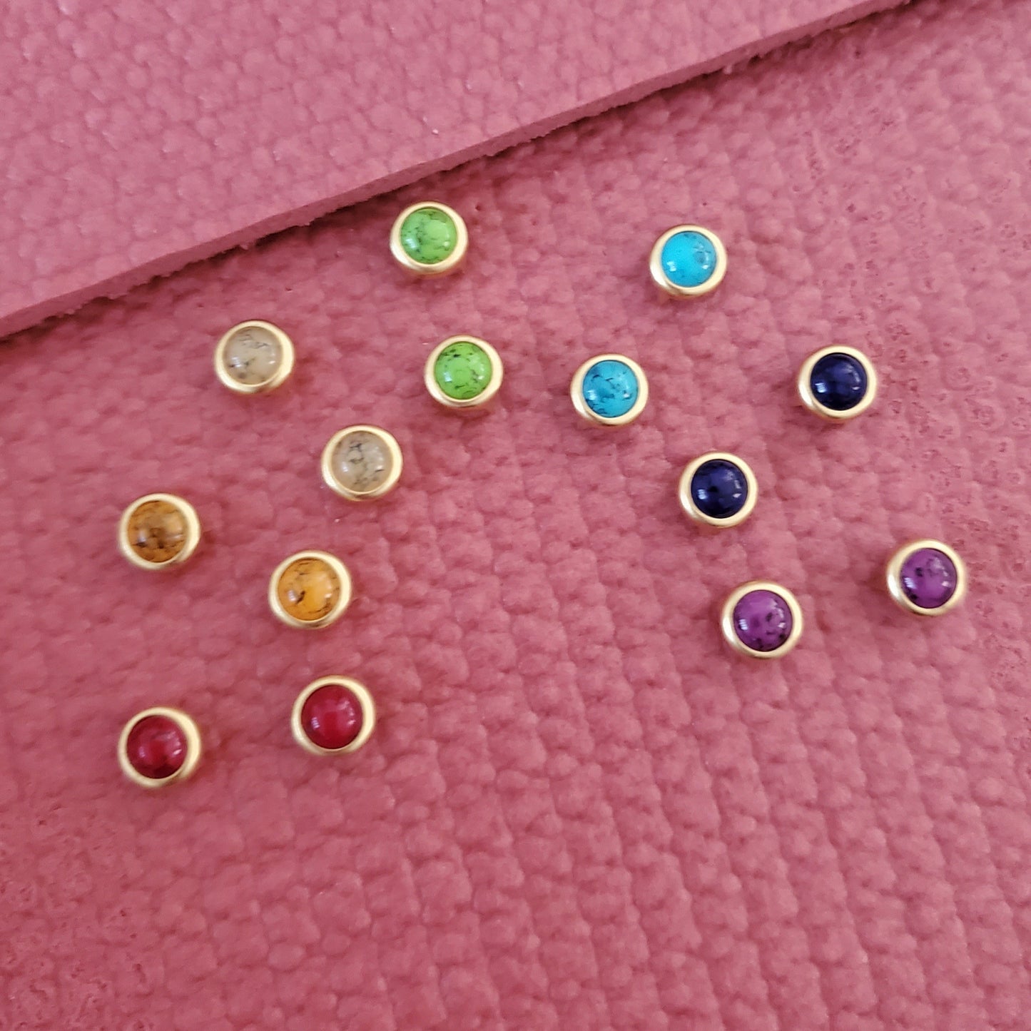 OG Chakra Stones in Gold