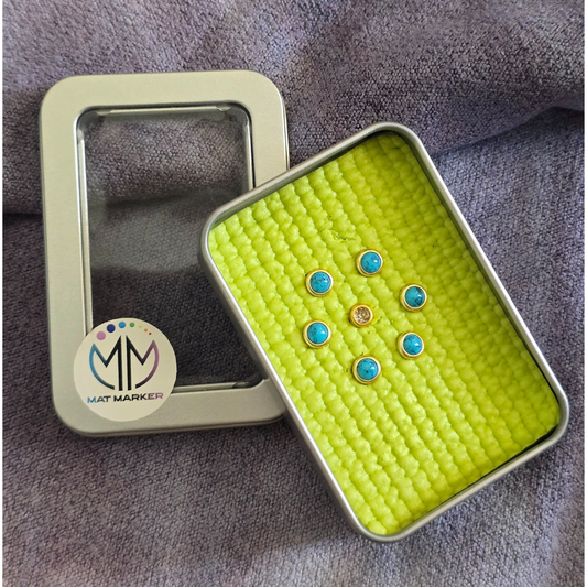 NEW! Yoga Mat Towel Charms 6 Petal Flower