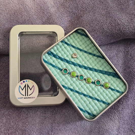 NEW! Yoga Mat Towel Charm-Greens on Greens